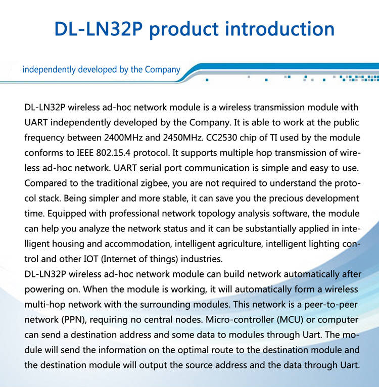 zigbee muti-hop ad-hoc module