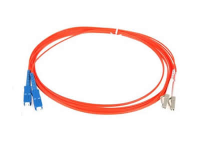 3m LC-SC Duplex Multimode Fiber Optic Cable