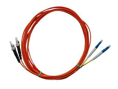 3m LC-ST Duplex Multimode Fiber Optic Cable