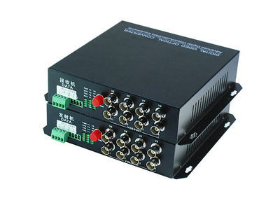 8-CH Video + 1-CH Reverse Data Optical Transmitter & Receiver 