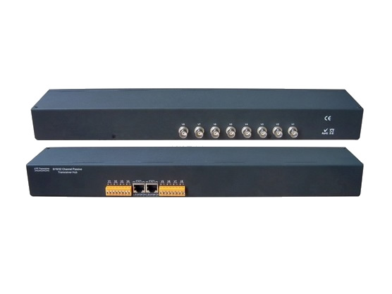 Rack-mountable 8 Channel Passive UTP Video Balun Transceiver