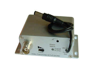 Active PoE UTP Data + Video Balun Transmitter