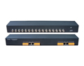 Rack-mountable 16 Channel Passive UTP Video Balun Transceiver