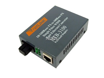 1pc Fiber Optical Media Converter HTB-3100B 25KM 10/100Mbps RJ45 Single Mode 